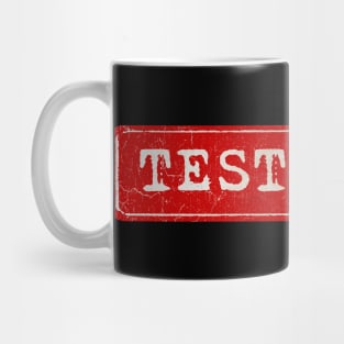 vintage retro plate Testament Mug